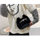 Cute Cat Shape Faux Fur in Two Colors Purse for Girls