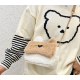 Cute Cat Shape Faux Fur in Two Colors Purse for Girls