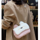 Cute Cat Shape Faux Fur in Two Colors Purse for Girls