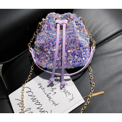 Sequins Mini Drawstring Purse for Girls