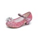 Sparkling Shoes with Flower Ringstone With Heel