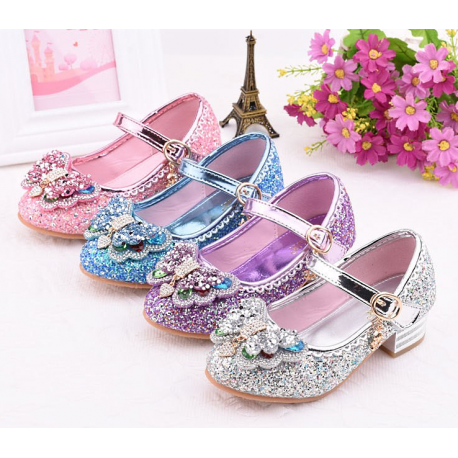 Sparkiling Rainbow Butterfly Shoes for Girls