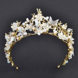 Flower & Butterfly Tiara