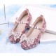 Luxurious Ringtones Bow Girl Shoes With Heel