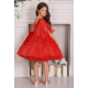 Red Sparkling Tulle Birthday Dress