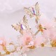 Pink Spring Flower And Butterfly Tiara