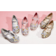 Sparkling Crystal Closed Shoes for Girls