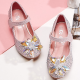 Sparkling Crystal Closed Shoes for Girls