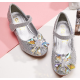 Sparkling Crystal Closed Shoes for Girls