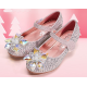 Sparkling Crystal Closed Shoes for Girls