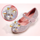 Sparkling Crystal Closed Shoes for Girls