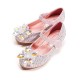 Sparkling Crystal Closed Shoes for Girls