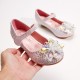 Sparkling Crystal Closed Shoes for Girls