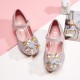 Sparkling Crystal Closed Shoes for Girls