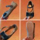 Blue/Dark Blue Jeans Imitation Shoes for Girl