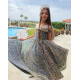 Sparkling Silver Ball Dress for Girls