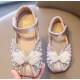 Pearl Bow Baby Shoes - Without Heel