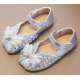 Pearl Bow Baby Shoes - Without Heel