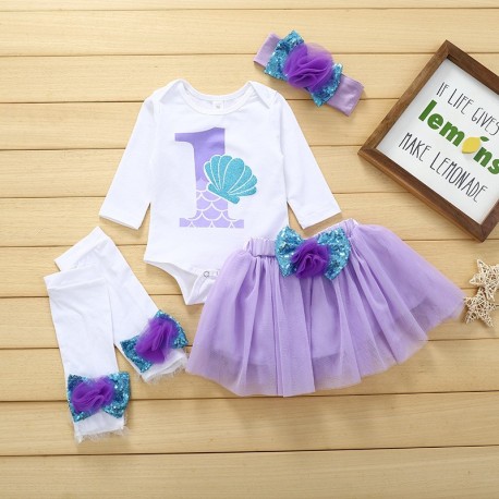 Cute Baby Ariel 1 Year Set