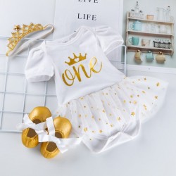 Cute Baby Princess Gold 1 Year Set