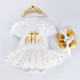 Cute Baby Princess Gold 1 Year Set