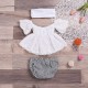 Cute White with Black Baby Set
