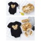 Minnie Mouse White/Black with Gold Baby Set