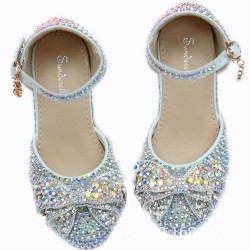 Luxurious Full Ringstone Princess Shoes for Girls