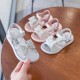 Crystal Ribbon Baby Sandals