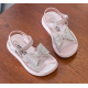 Crystal Ribbon Baby Sandals