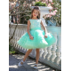 Turquoise Butterfly Birthday Dress