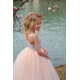 Peach Butterfly Birthday Dress