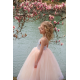 Peach Butterfly Birthday Dress