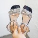 Crystal Bow Sandals for Girls