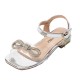 Crystal Bow Sandals for Girls