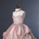 Sparkling Pink Feather Princess Dress