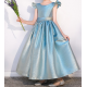 Shinny Blue Bow Princess Dress