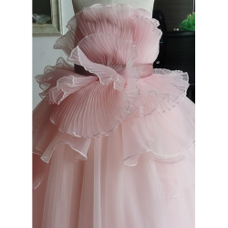 Light Peach Perfect Bow Princess Dress