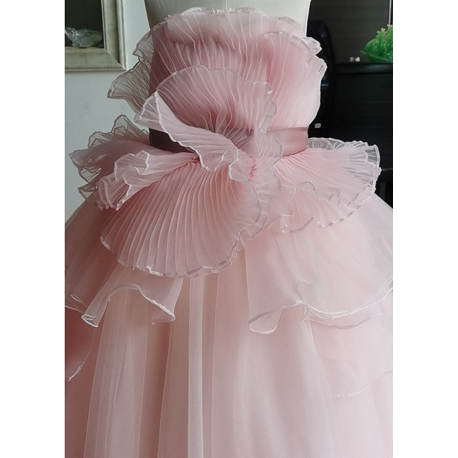 Light Peach Perfect Bow Princess Dress