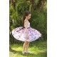 White with Pink Blossom Birthday Dress