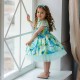 Turquoise Flower Birthday Dress