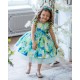 Turquoise Flower Birthday Dress