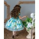 Turquoise Flower Birthday Dress