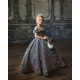 Sparkling Silver Ball Dress for Girls