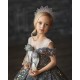 Sparkling Silver Ball Dress for Girls