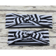 Black with White Stripes Hear Accessories  - Mommy & Me