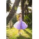 Purple Flowers Birthday Dress