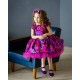 Dark Purple & Pink Orchids Birthday Dress