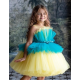 Yellow with Blue Birthday Dress