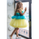 Yellow with Blue Birthday Dress